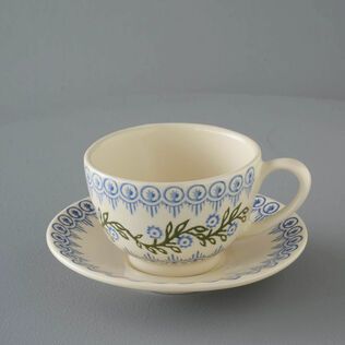 Cup & Saucer Breakfast Size Floral Garland