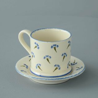 Mug & Saucer Small Cornflower