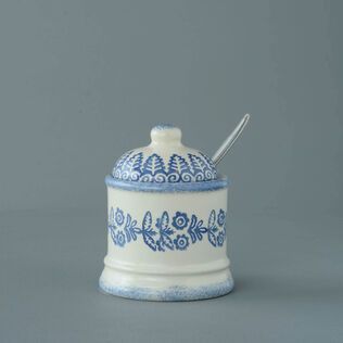 Jam Pot Small Lacey Blue