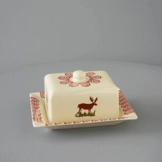 Cheese Dish Rectangular Medium Reindeer