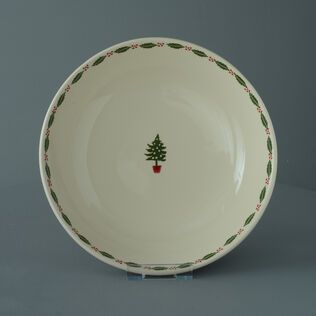 Serving Dish Round Large Christmas Tree