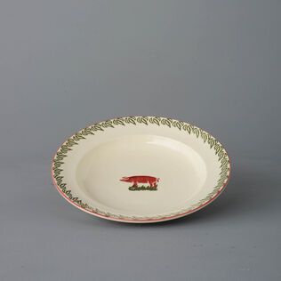 Soup Plate Medium Pink Pig