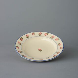 Soup Plate Medium Scattered Rose