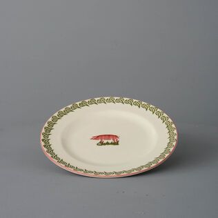 Plate Dessert Size Pink Pig