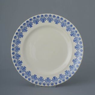 Dufort plate Dinner Size Deco Odeon Blue