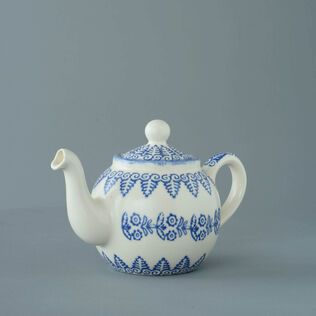 Teapot 2 Cup Lacey Blue