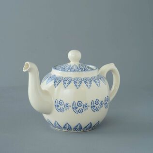 Teapot 4 Cup Lacey Blue