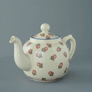 Teapot 10 Cup Scattered Rose