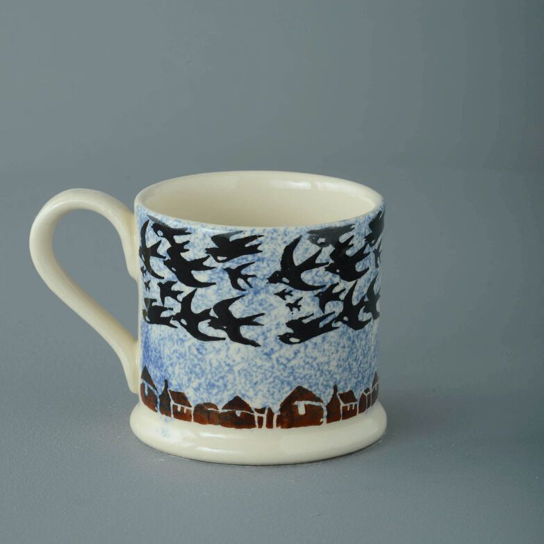 Mug Small Bird Swallows at dusk 