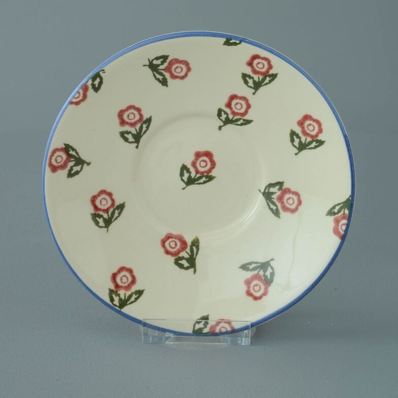 Cup & Saucer Breakfast Size Scattered Rose