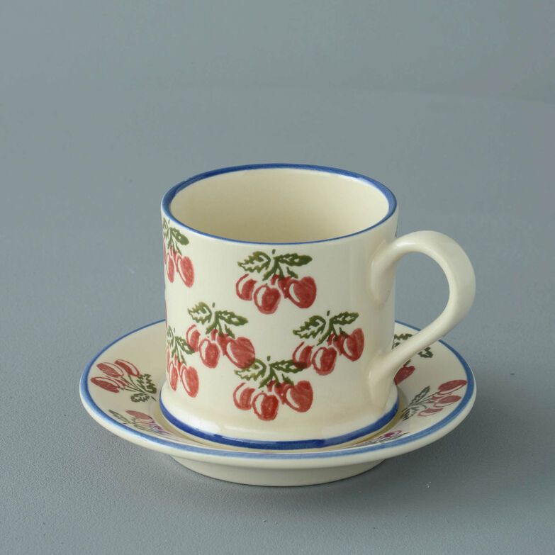 Mug & Saucer Small Cherry