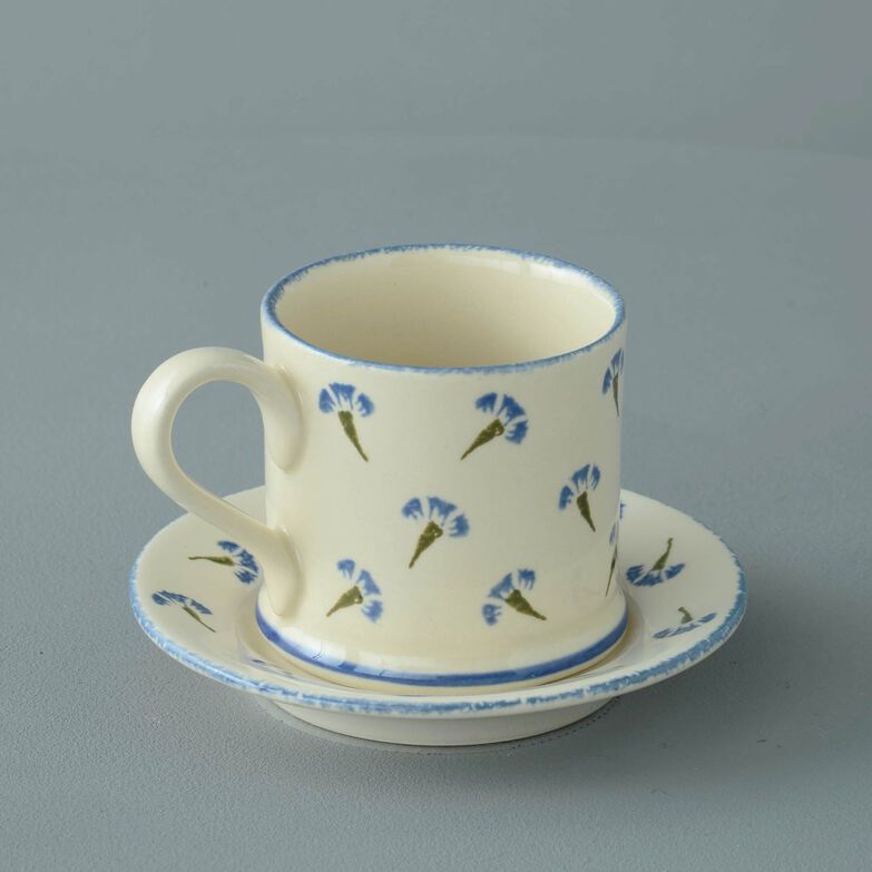 Mug & Saucer Small Cornflower