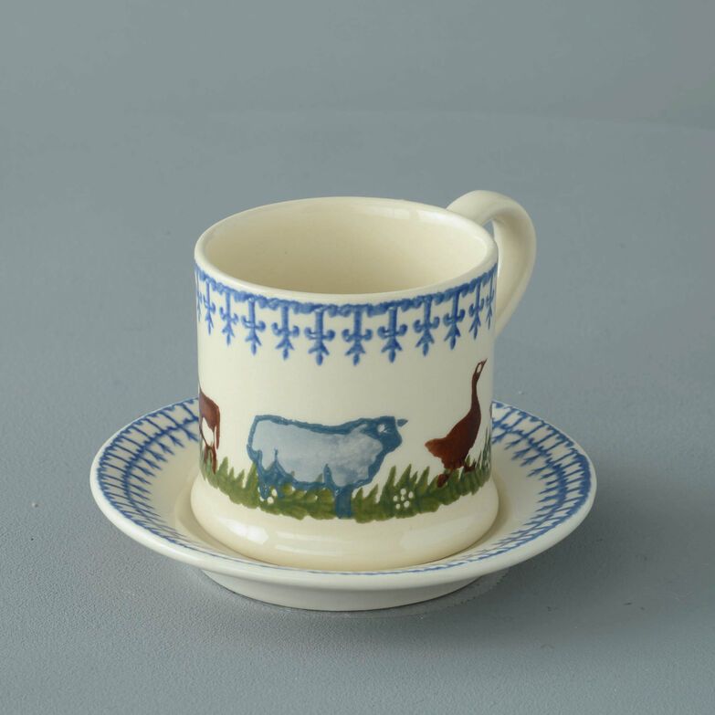 Mug & Saucer Small Farm Animal