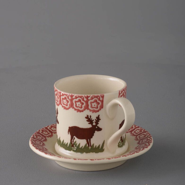 Mug & Saucer Small Reindeer