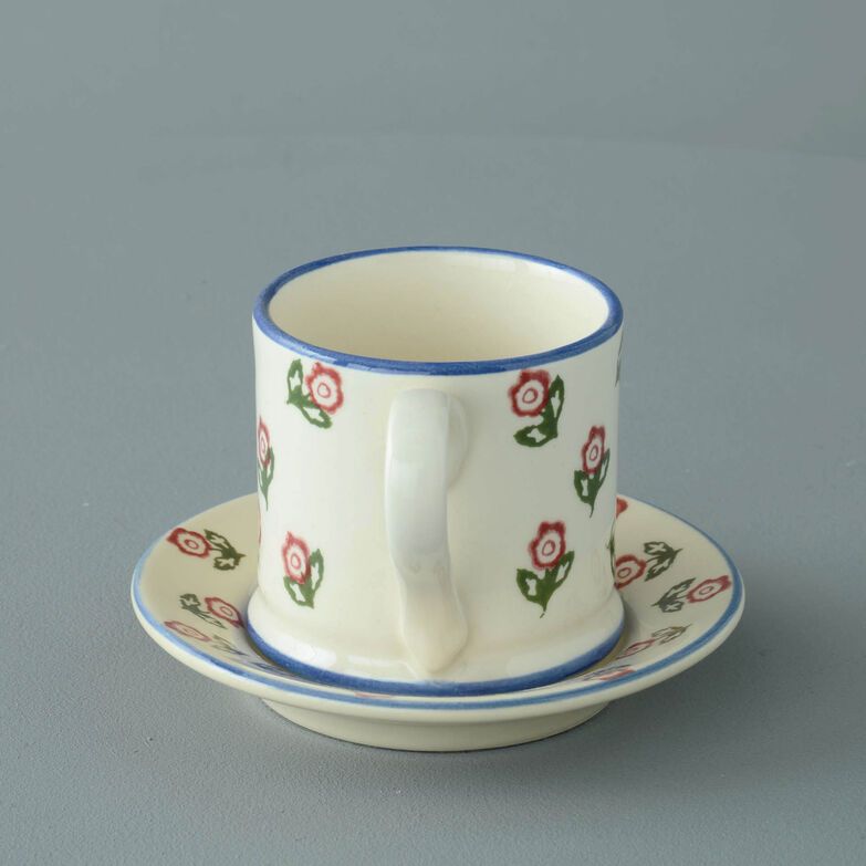 Mug & Saucer Small Scattered Rose