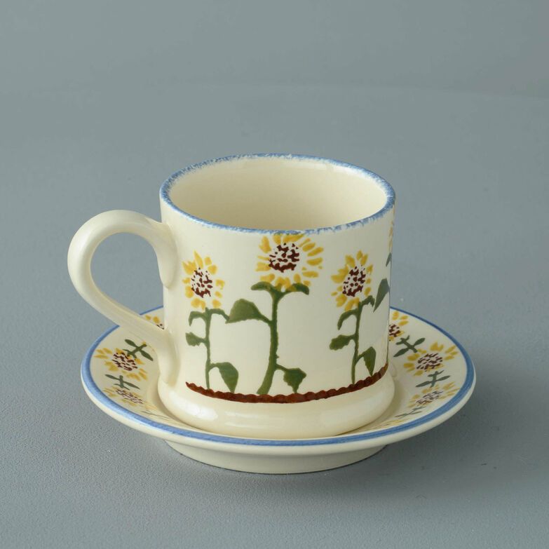 Mug & Saucer Small Sunflower 