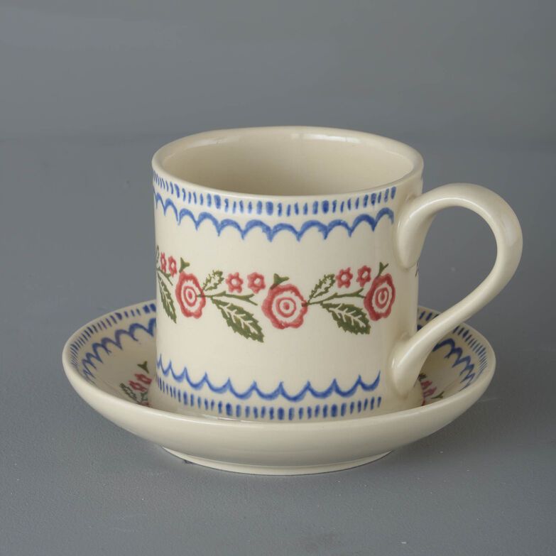 Snack Saucer & Mug Large Creeping Briar