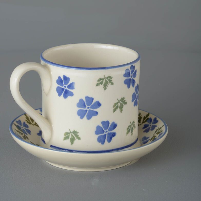 Snack Saucer & Mug Large Geranium