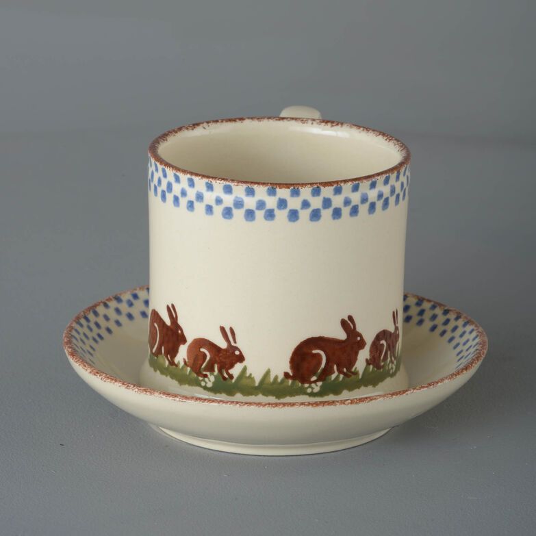 Snack Saucer & Mug Large Rabbit