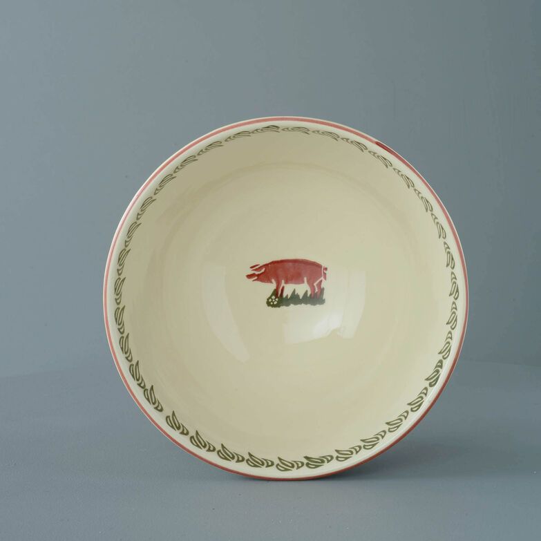 Bowl Serving Pink Pig