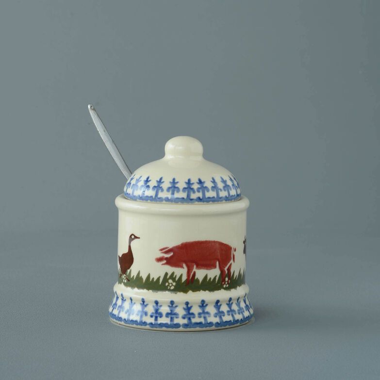 Jam Pot Small Farm Animal