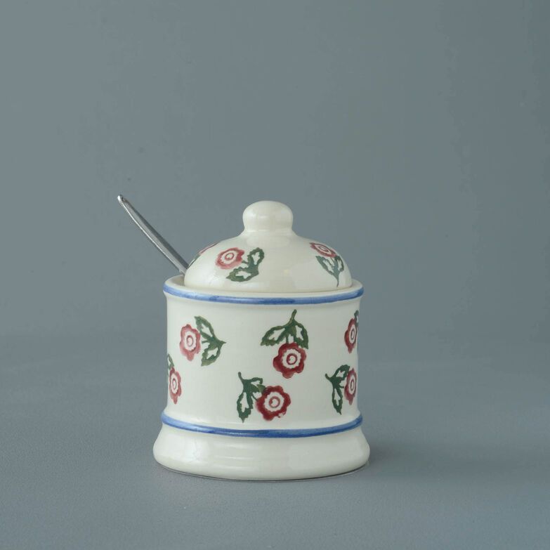 Jam Pot Small Scattered Rose