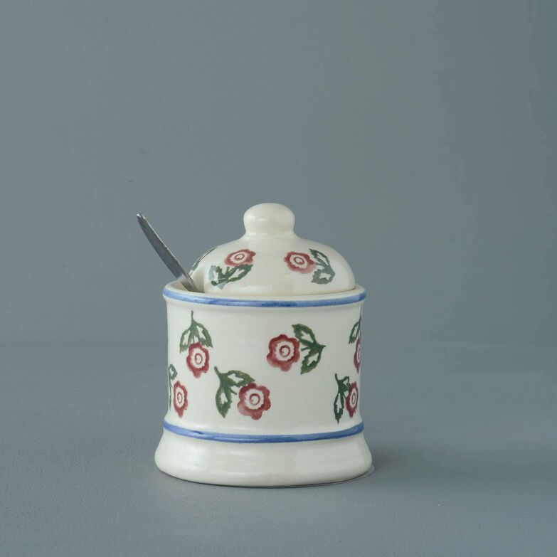 Jam Pot Small Scattered Rose