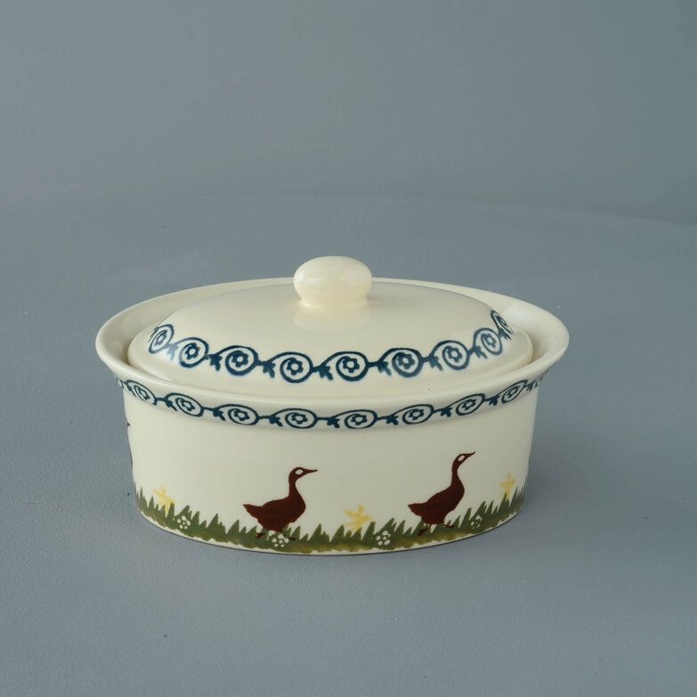 Butter dish oval Medium Duck