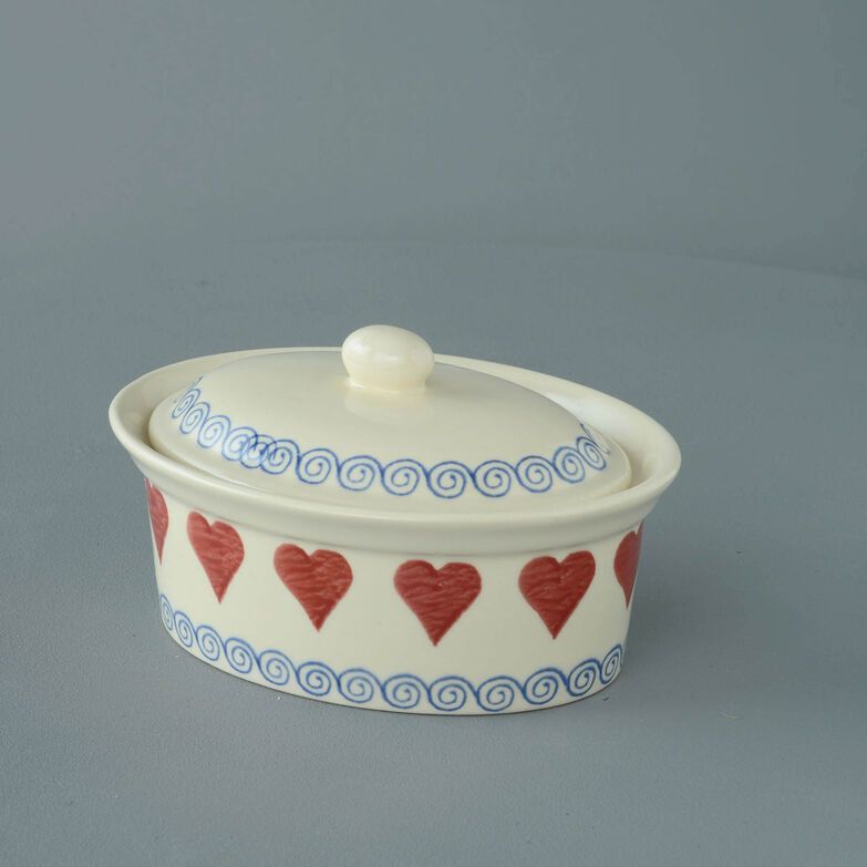 Butter dish oval Medium Heart