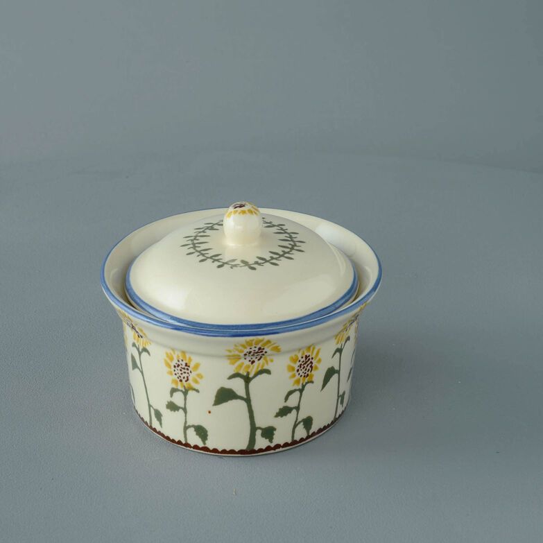 Butter dish oval Medium Sunflower