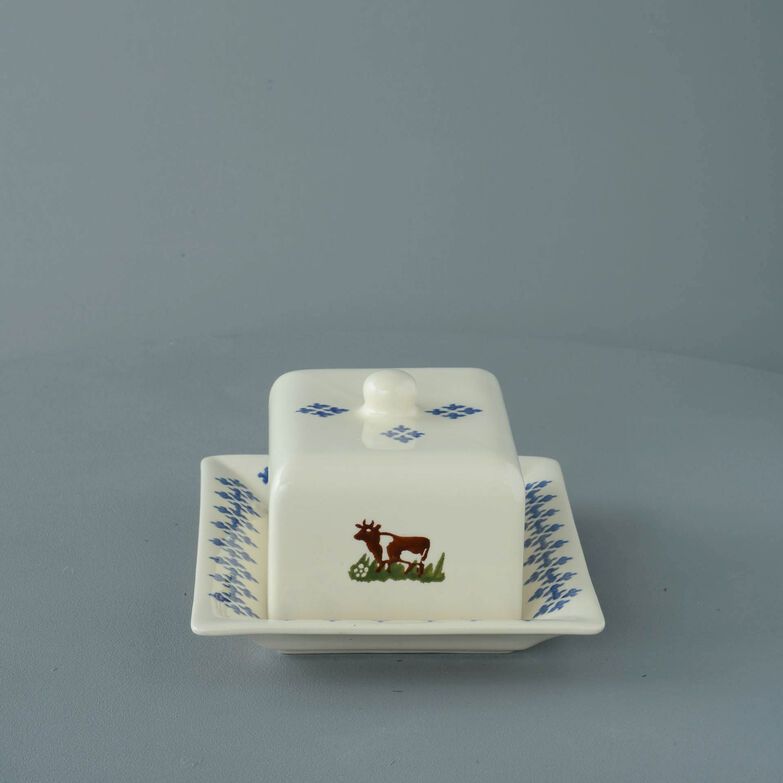 Cheese Dish Rectangular Medium Cow