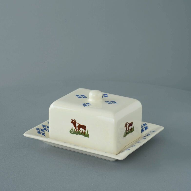 Cheese Dish Rectangular Medium Cow