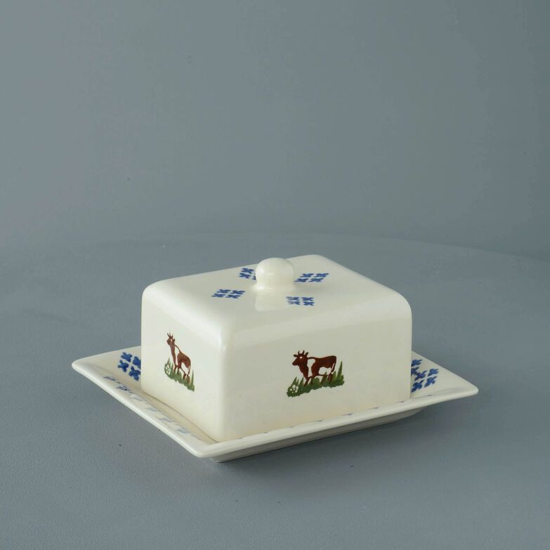 Cheese Dish Rectangular Medium Cow