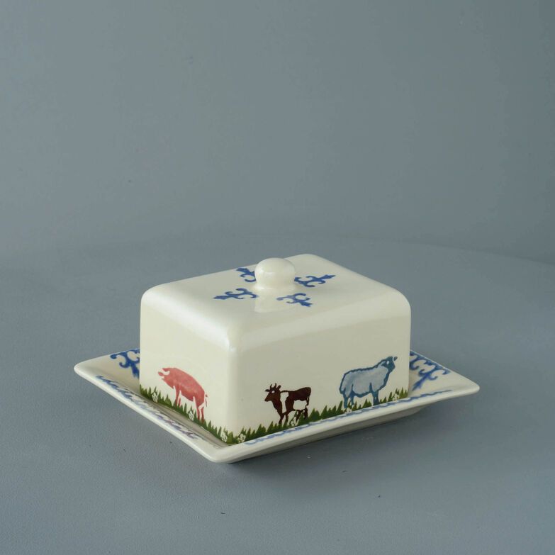 Cheese Dish Rectangular Medium Farm Animal