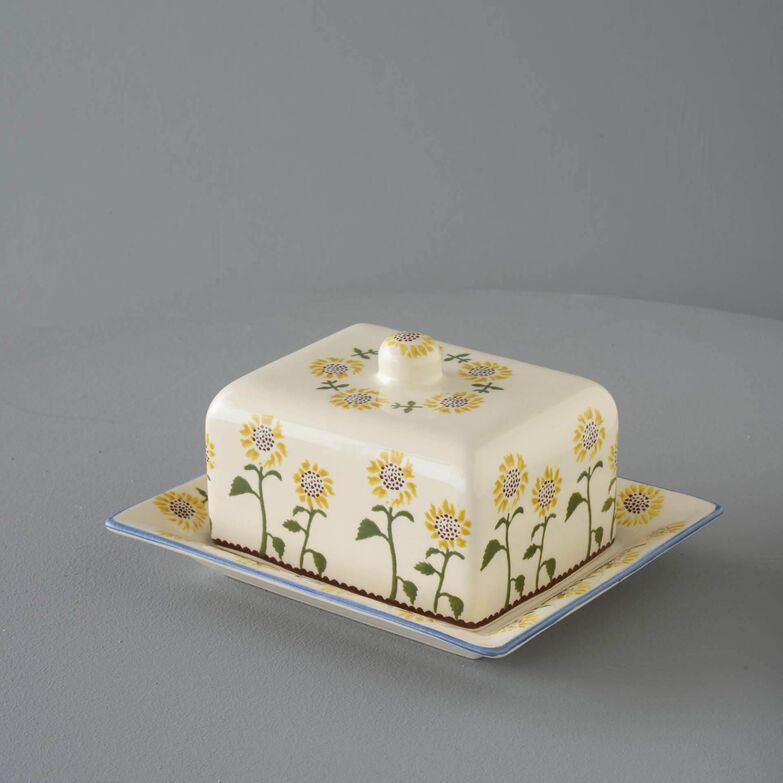 Cheese Dish Rectangular Medium Sunflower