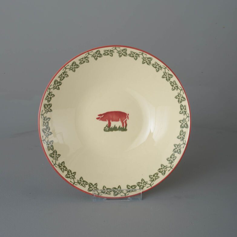 Pasta plate Large Pink Pig