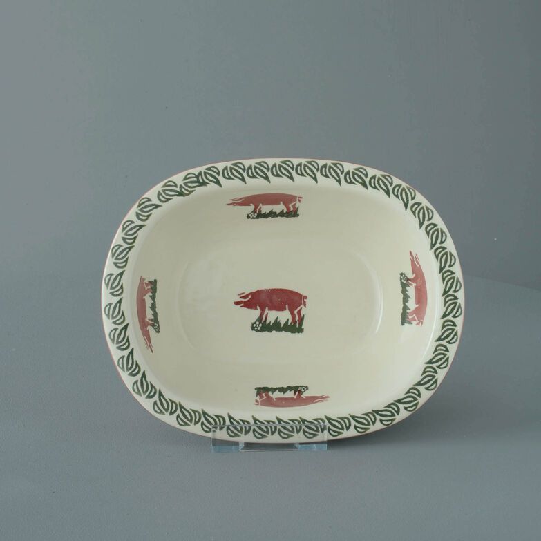 Pie Dish Standard Pink Pig