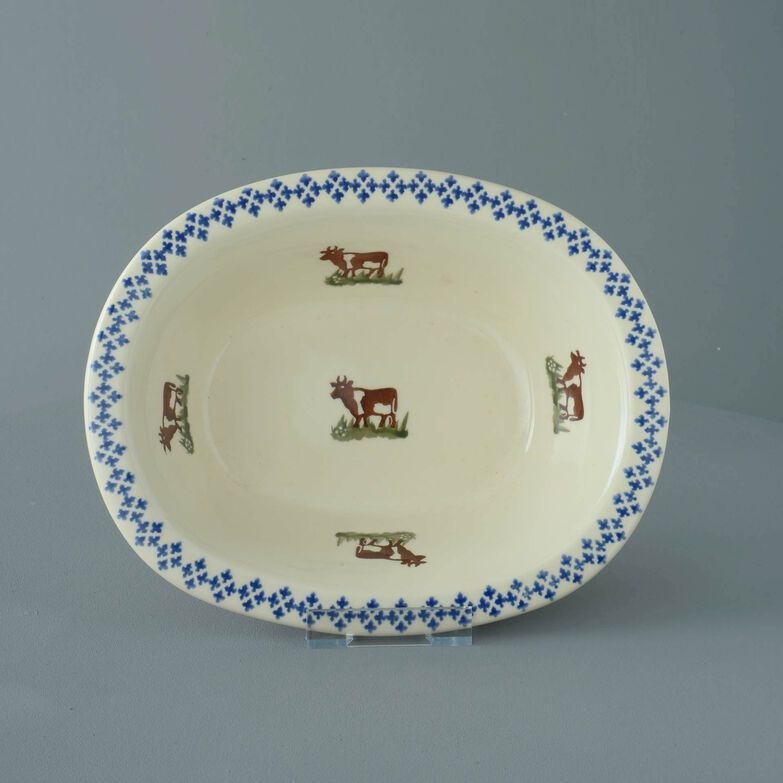 Pie Dish Large Cow