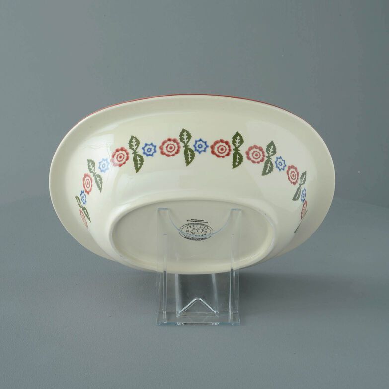 Pie Dish Large Victorian Floral