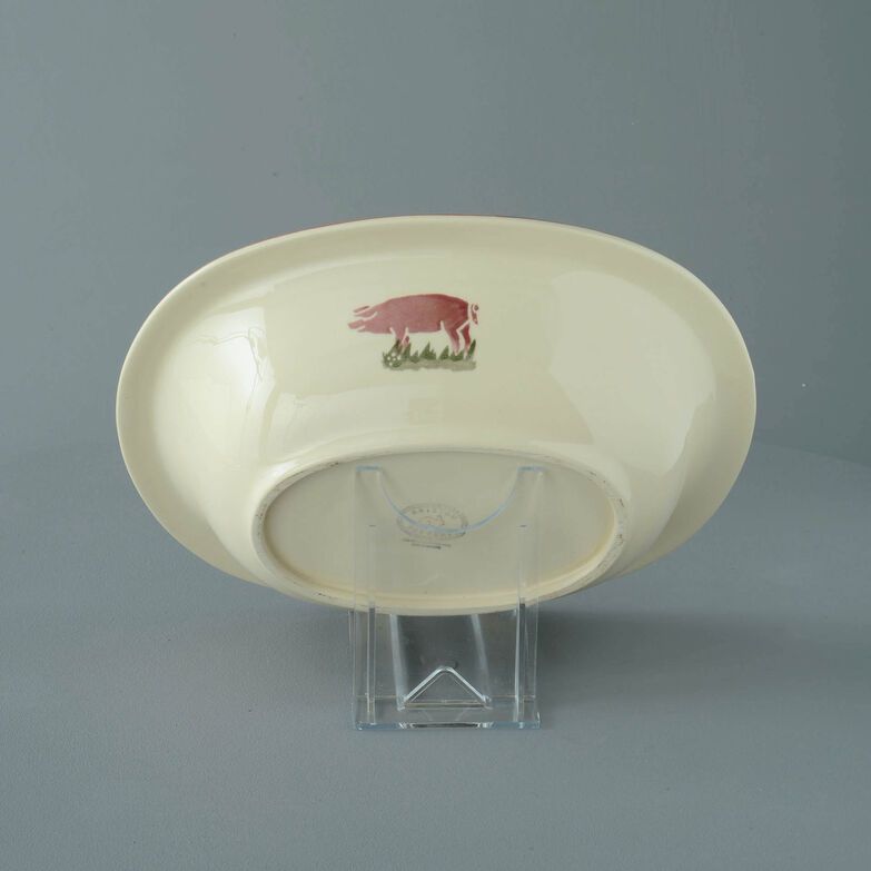 Pie Dish Large Pink Pig