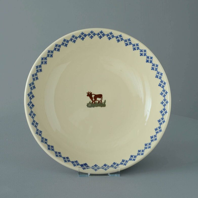 Serving Dish Round Large Cow