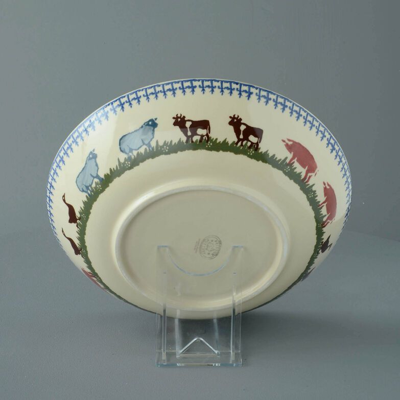 Serving Dish Round Large Farm Animal