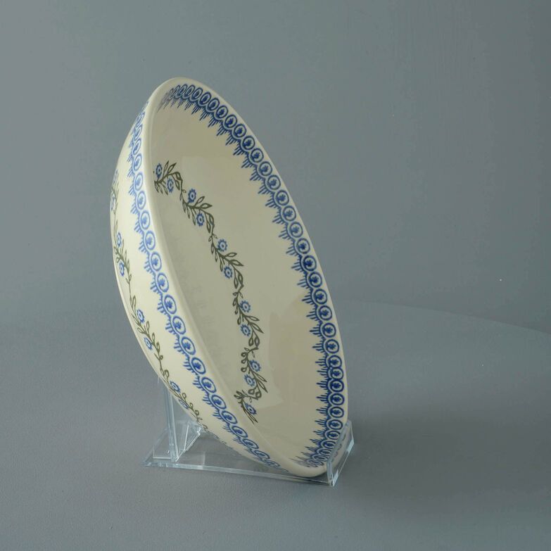 Serving Dish Round Large Floral Garland