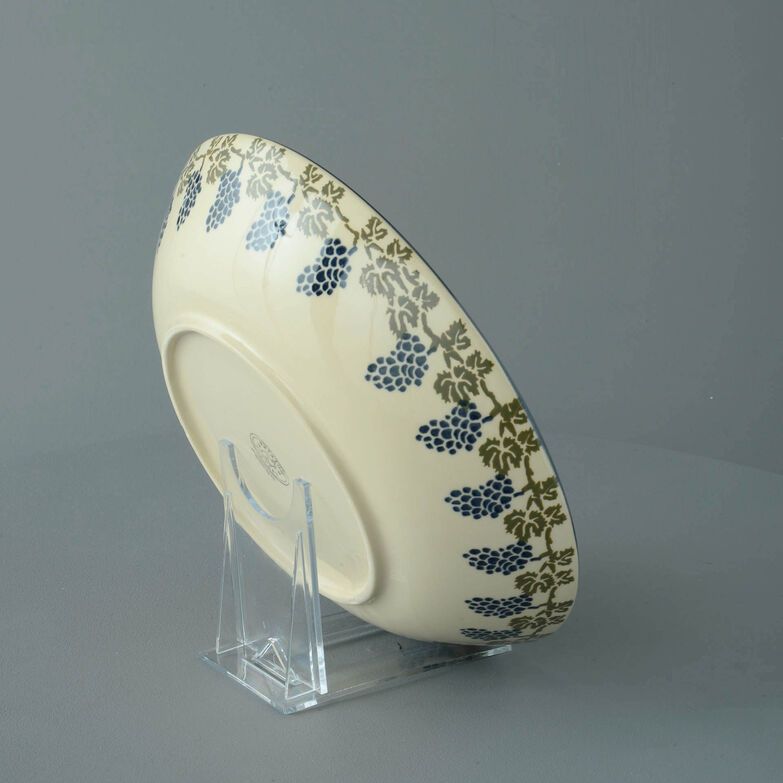Serving Dish Round Large Grapes And Vine