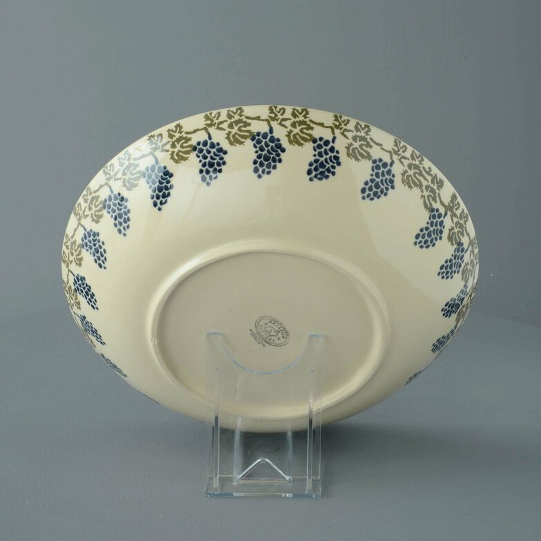 Serving Dish Round Large Grapes And Vine