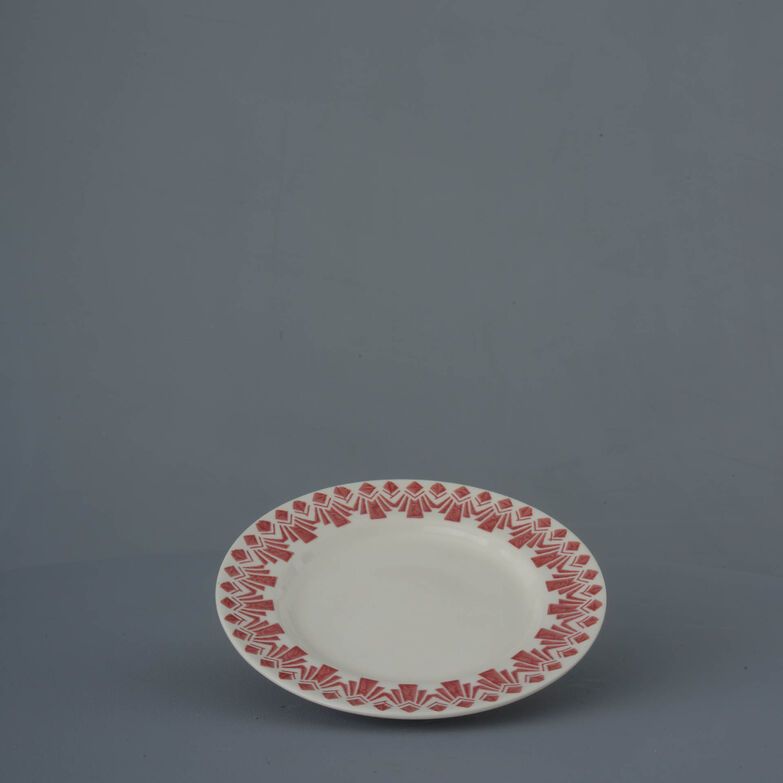 Dufort plate Small Deco Odeon Red