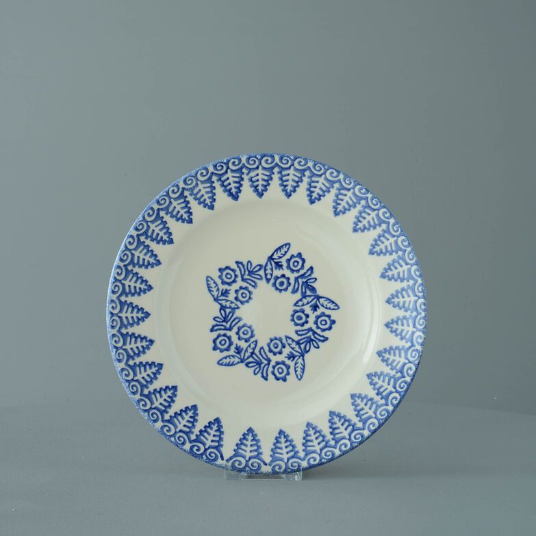 Plate Dessert Size Lacey Blue