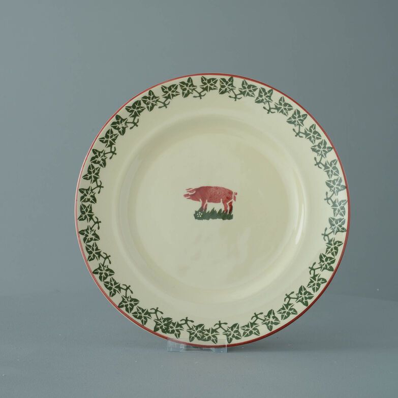 Plate Dinner Size Pink Pig
