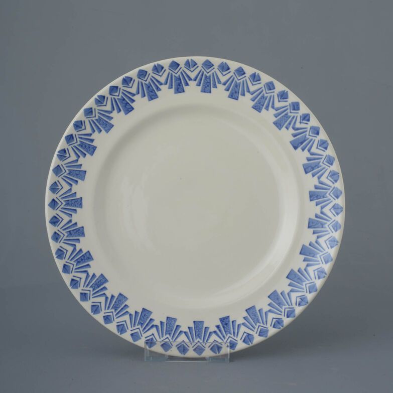 Dufort plate Dinner Size Deco Odeon Blue