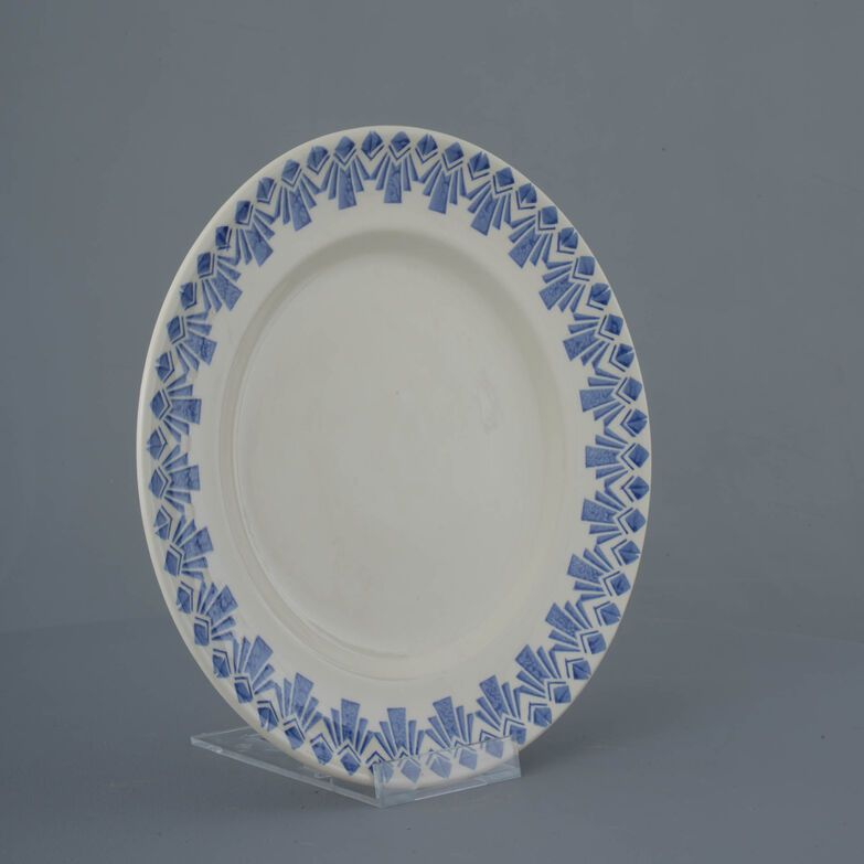 Dufort plate Dinner Size Deco Odeon Blue